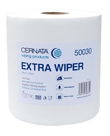 CERNATA� Extra Wiper Roll 500 Sheets White